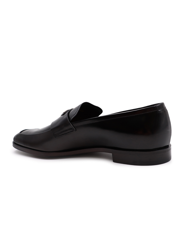 Mocassins Mocassins en cuir Prada Noir Homme