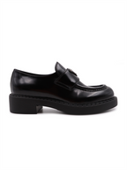 Mocassins Mocassins en cuir Prada Noir Femme