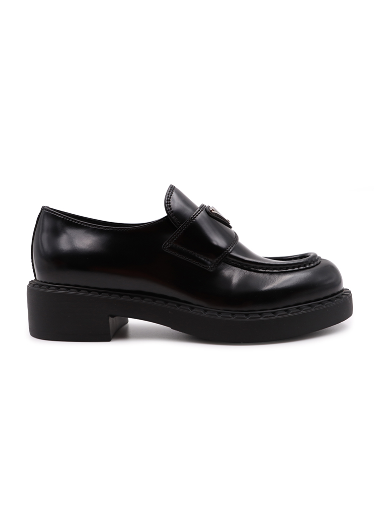 Mocassins Mocassins en cuir Prada Noir Femme
