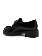 Mocassins Mocassins en cuir Prada Noir Femme