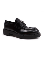 Mocassins Mocassins en cuir Prada Noir Femme