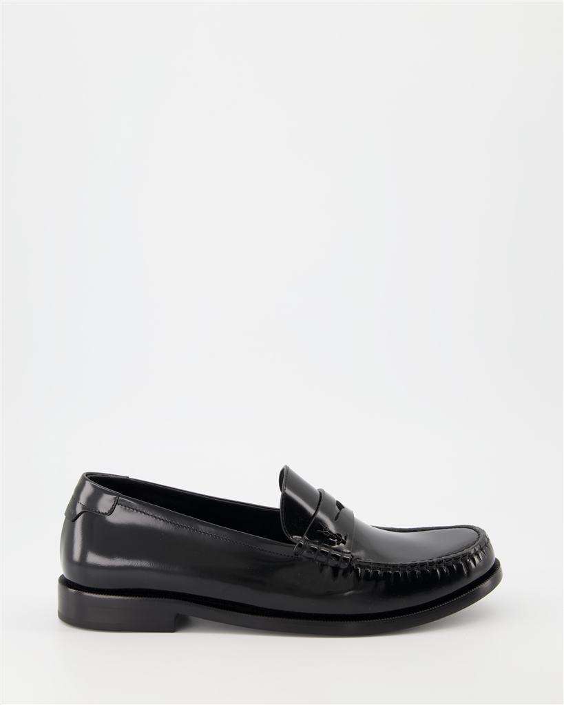 Mocassins Mocassins en cuir Saint Laurent Noir Homme
