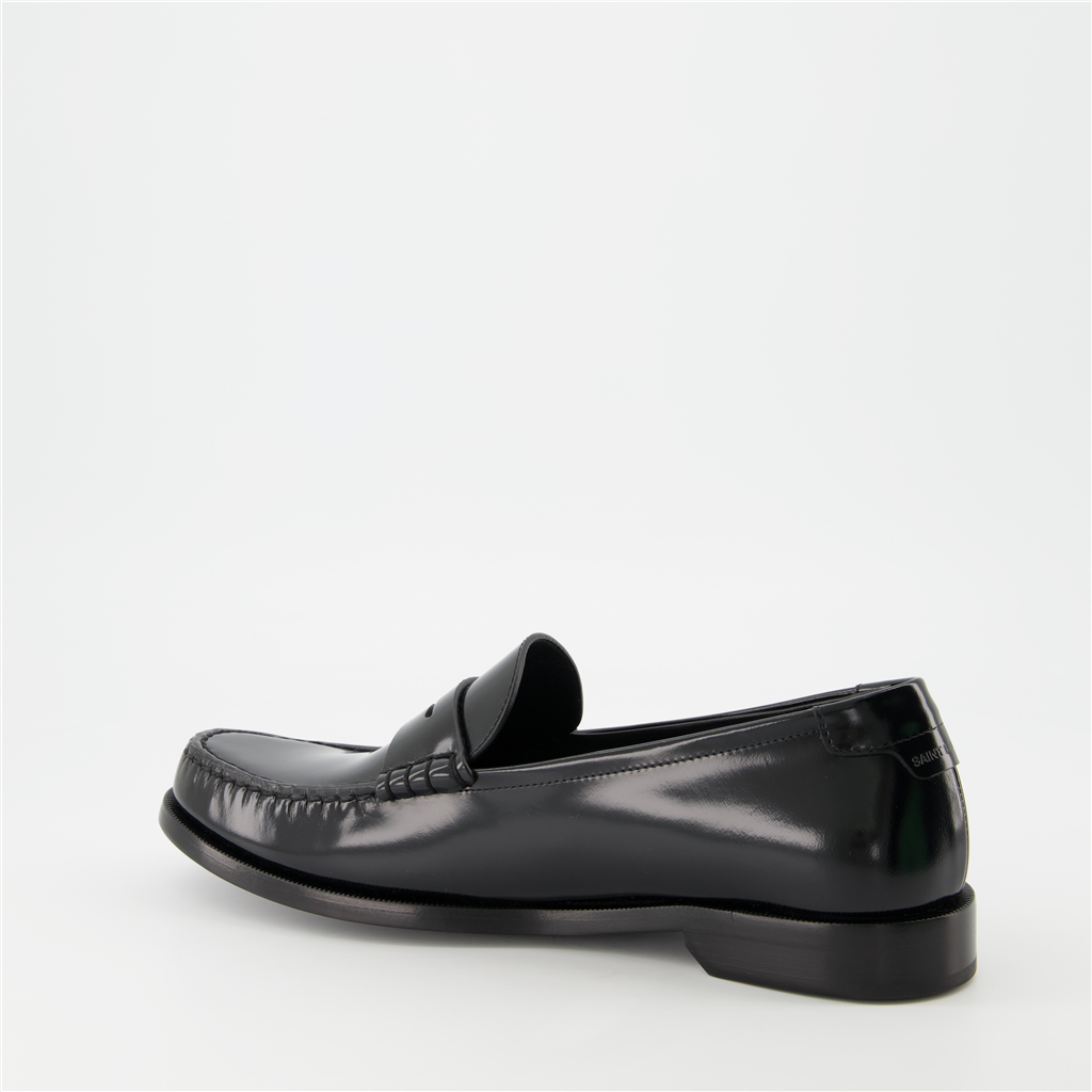Mocassins Mocassins en cuir Saint Laurent Noir Homme