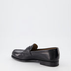Loafer Leder Mokassins Prada Schwarz Homme