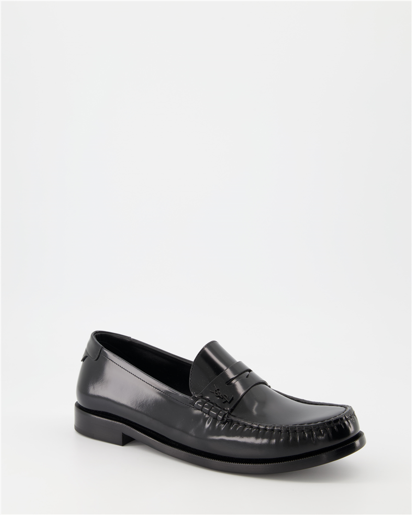 Mocassins Mocassins en cuir Saint Laurent Noir Homme