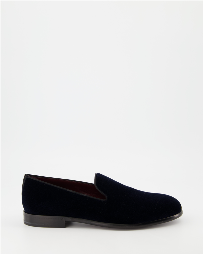 Mocassins Mocassins en velours Dolce & Gabbana Bleu Homme