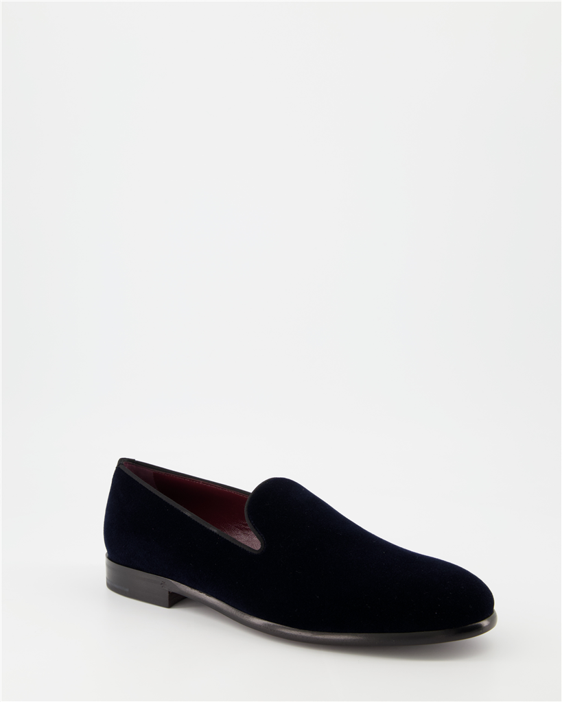 Mocassins Mocassins en velours Dolce & Gabbana Bleu Homme