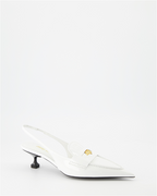 Sacs à main et épaule Mocassins Penny à talon Miu Miu Blanc Femme