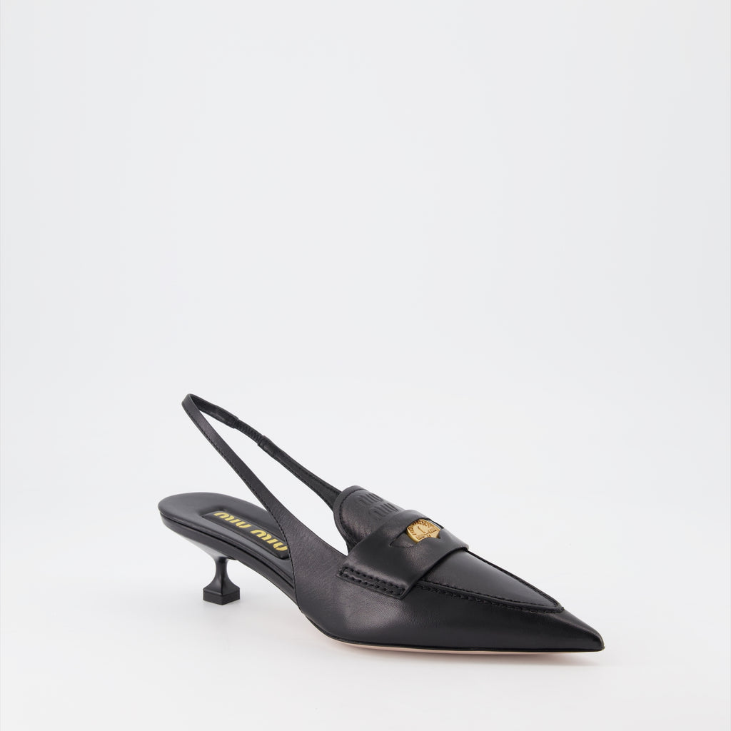 Mocassins Mocassins Penny Miu Miu Noir Femme