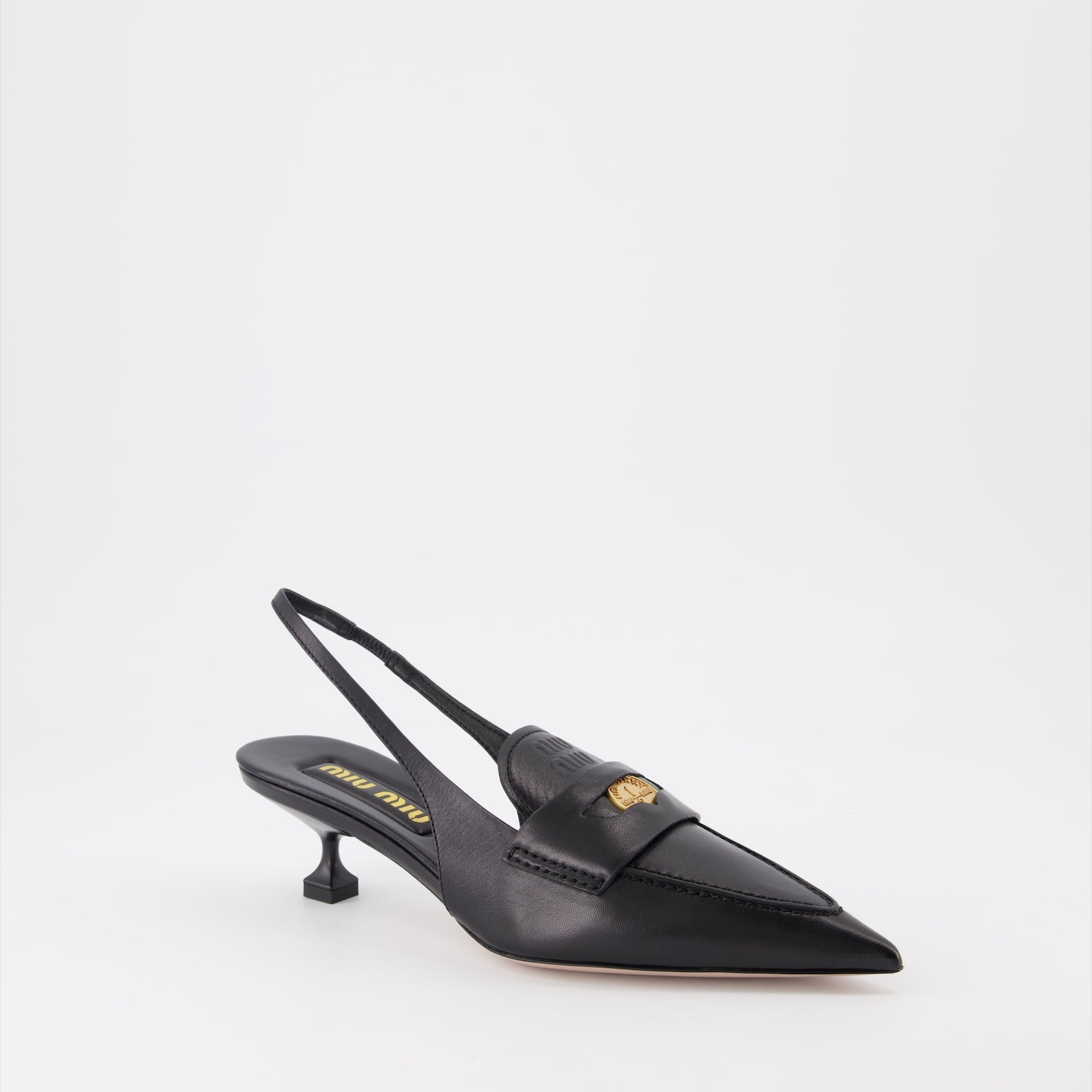 Mocassins Mocassins Penny Miu Miu Noir Femme