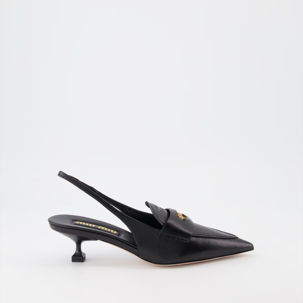 Mocassins Mocassins Penny Miu Miu Noir Femme