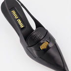 Mocassins Mocassins Penny Miu Miu Noir Femme