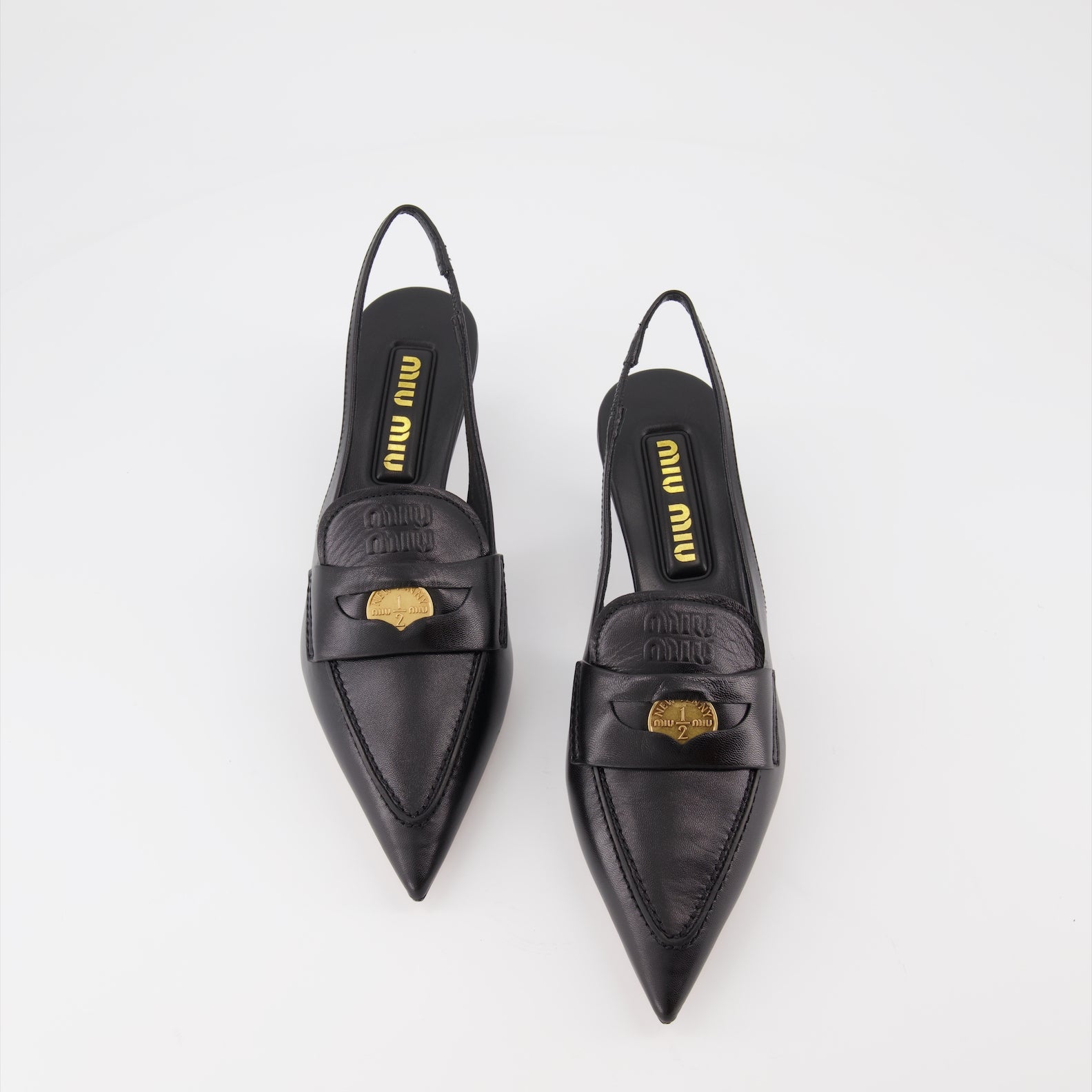 Mocassins Mocassins Penny Miu Miu Noir Femme