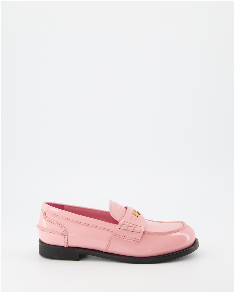 Mocassins Mocassins Penny Miu Miu Rose Femme
