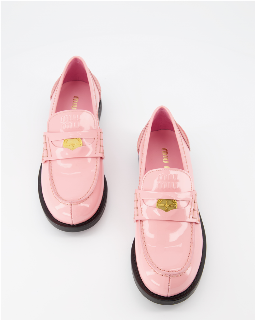 Mocassins Mocassins Penny Miu Miu Rose Femme