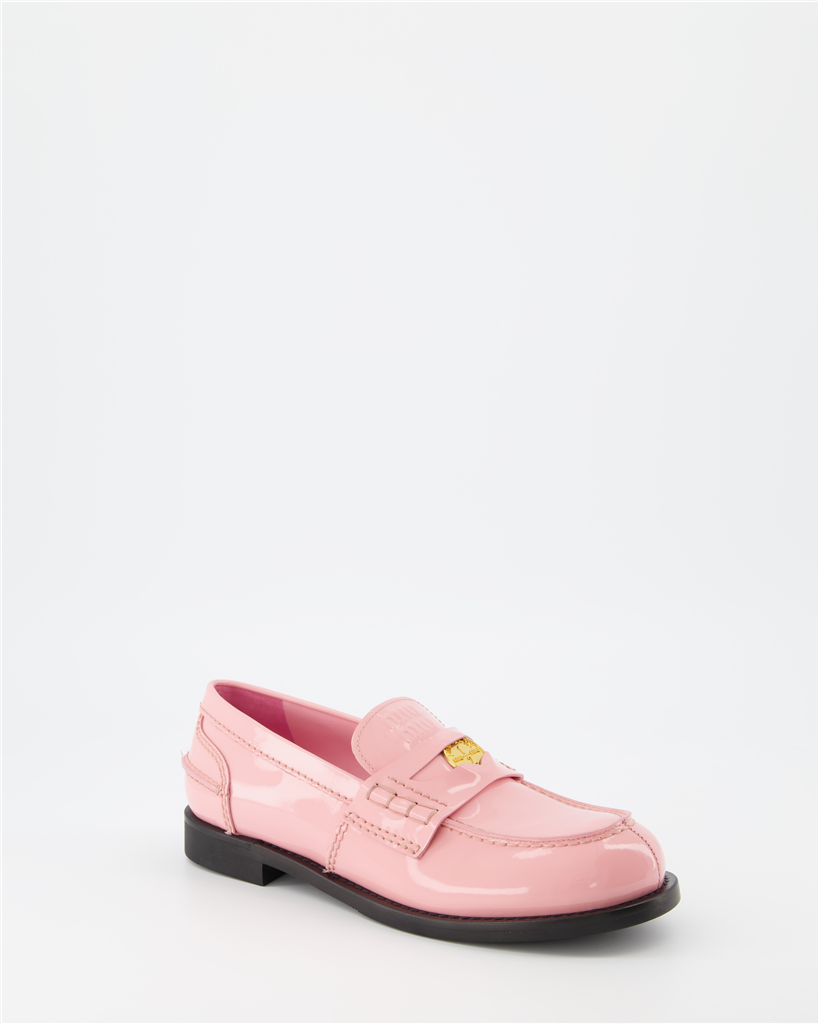 Mocassins Mocassins Penny Miu Miu Rose Femme