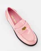 Mocassins Mocassins Penny Miu Miu Rose Femme