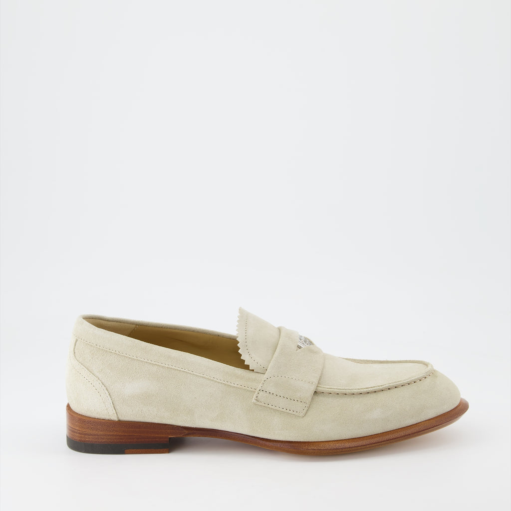 Mocassins Mocassins en suède Alexander McQueen Beige Homme