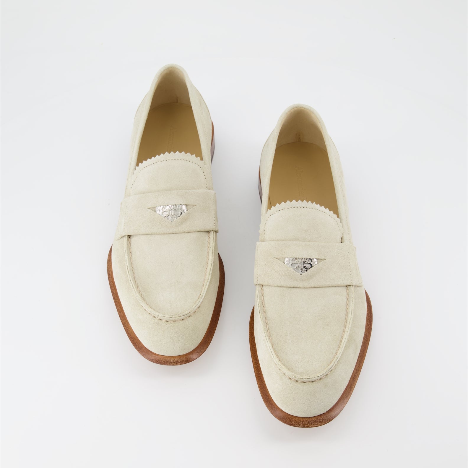 Mocassins Mocassins en suède Alexander McQueen Beige Homme