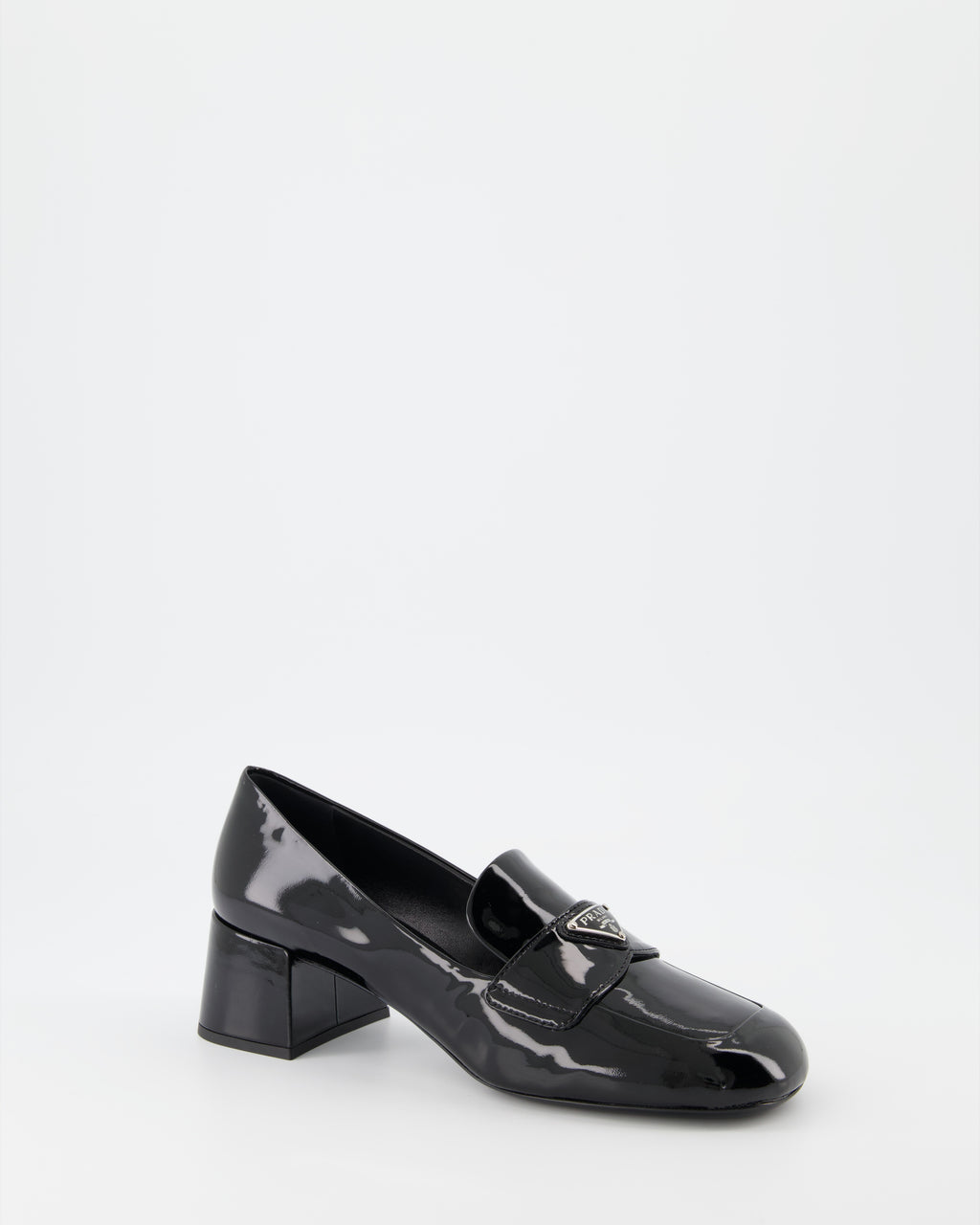 Mocassins Mocassins vernis Prada Noir Femme