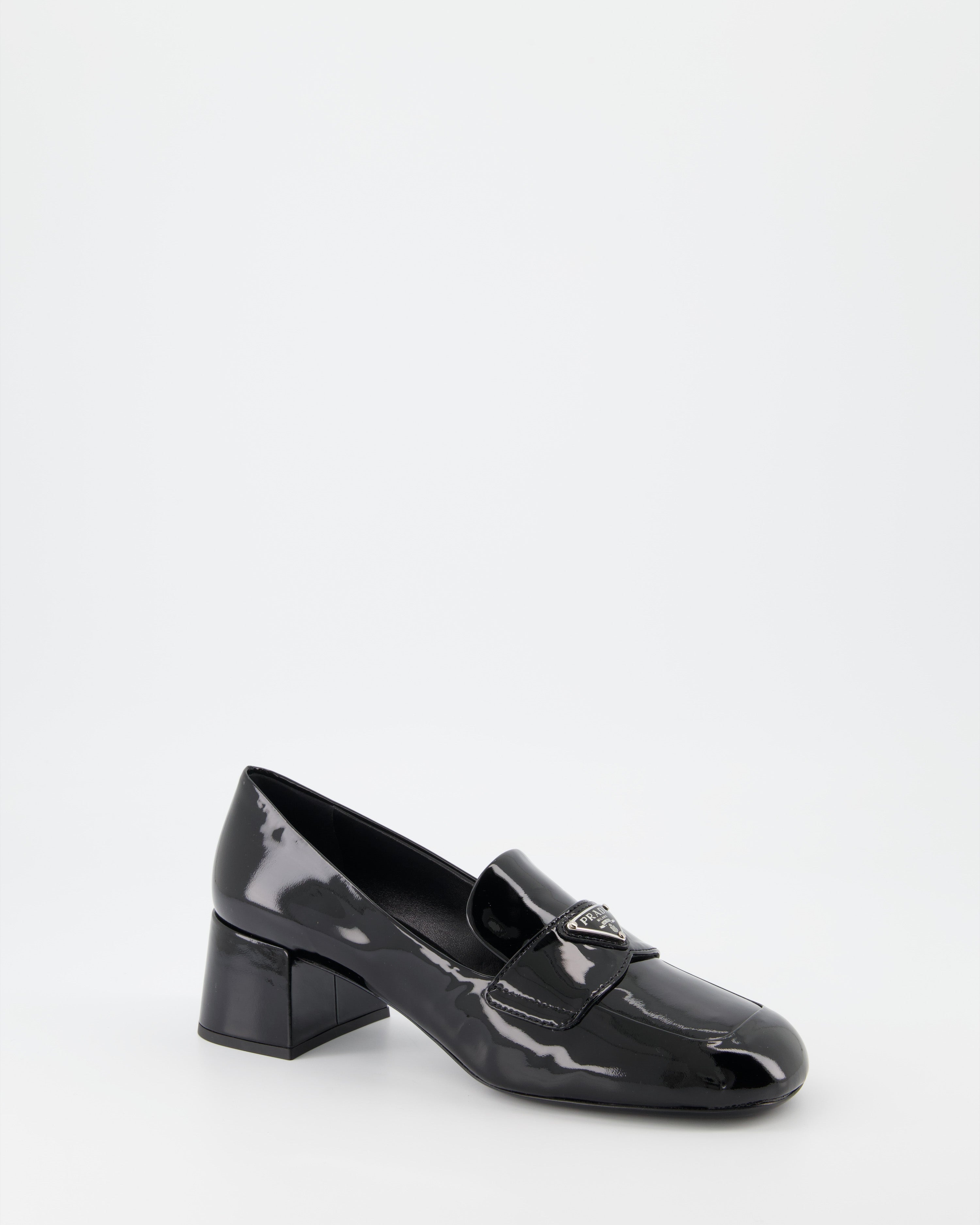 Mocassins Mocassins vernis Prada Noir Femme