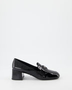 Mocassins Mocassins vernis Prada Noir Femme