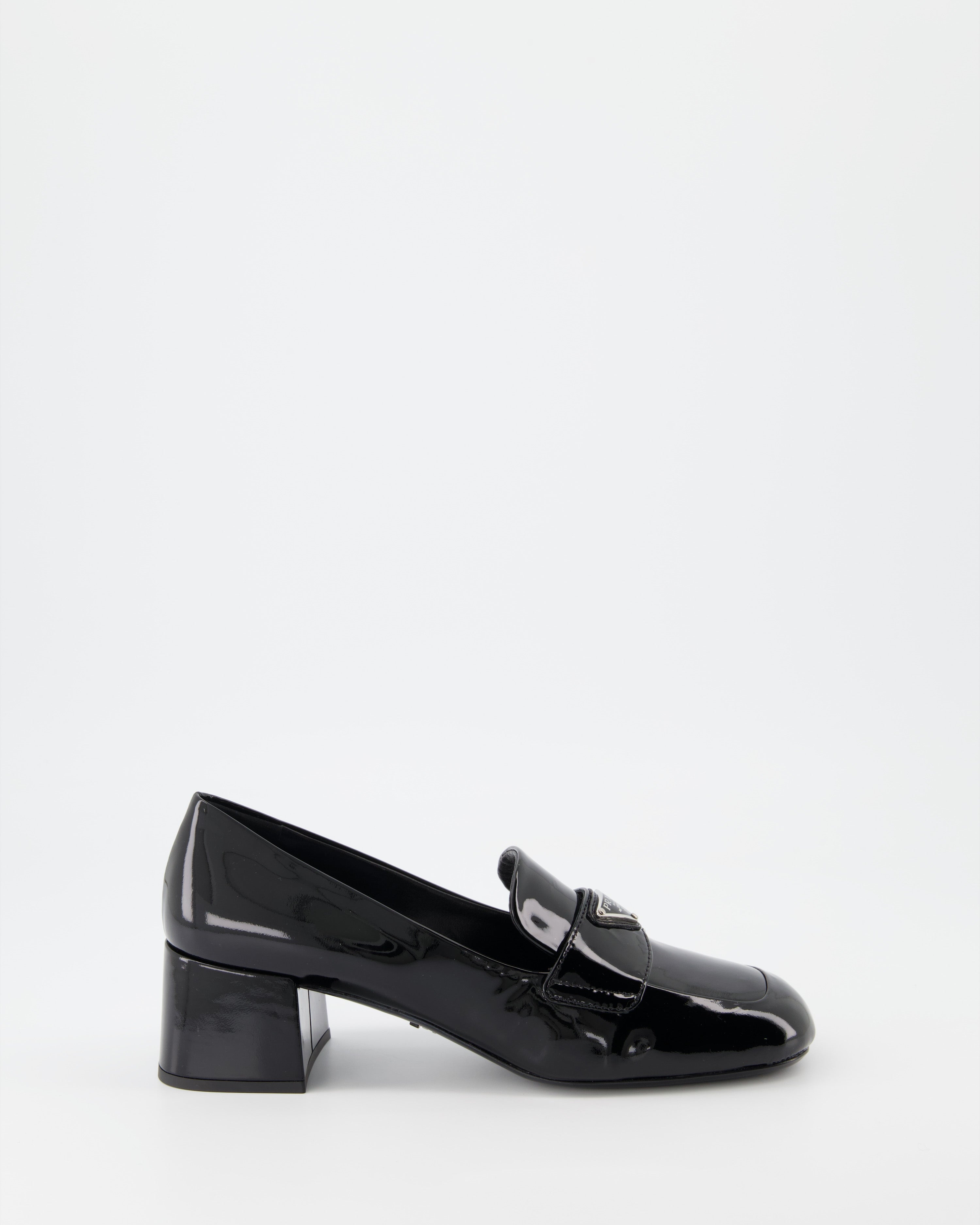 Mocassins Mocassins vernis Prada Noir Femme