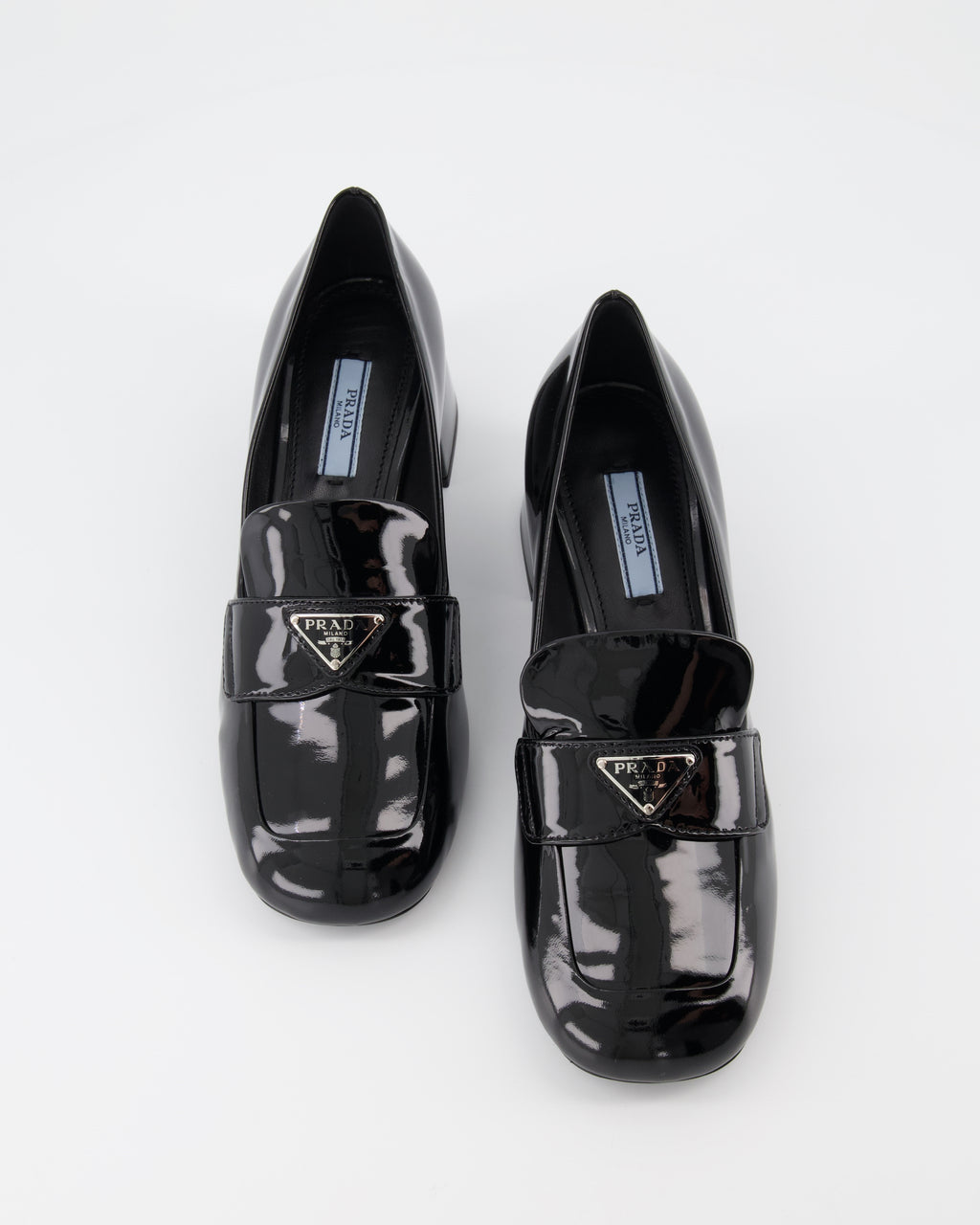 Mocassins Mocassins vernis Prada Noir Femme