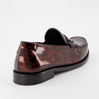 Mocassins Mocassins imprimé écaille Saint Laurent Marron Homme