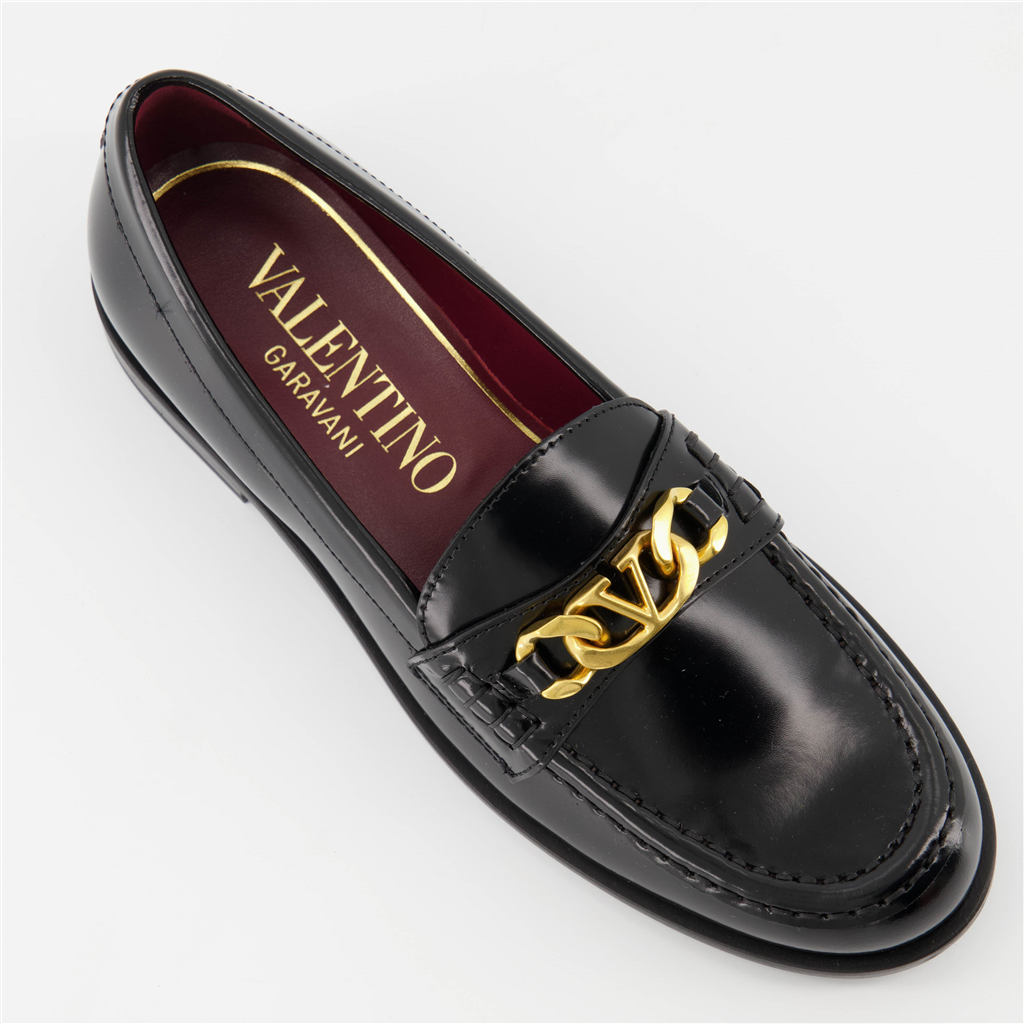 Mocassins Mocassins VLogo Chain Valentino Garavani Noir Femme