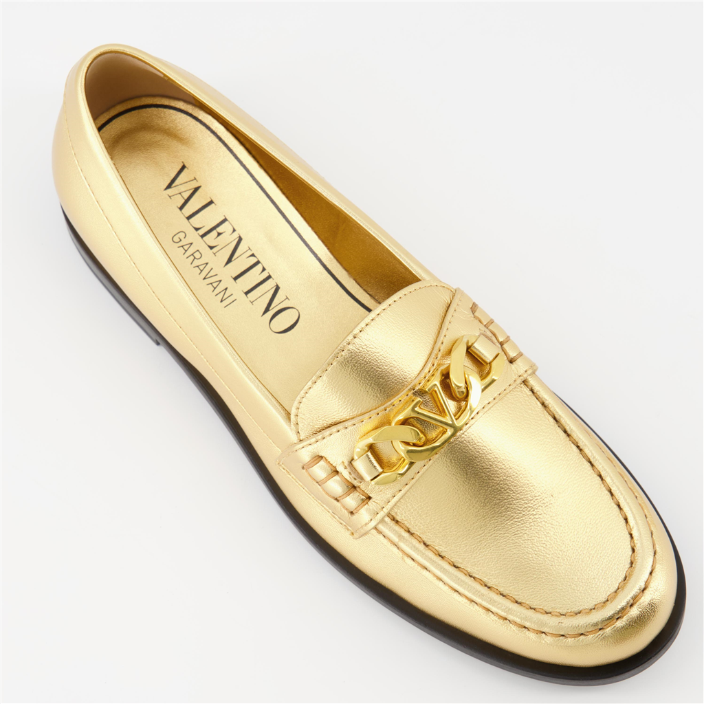 Mocassins Mocassins VLogo Chain Valentino Garavani Doré Femme