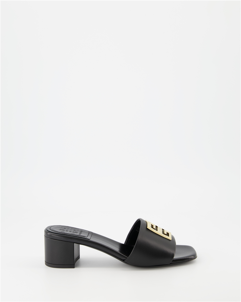 Chaussures ouvertes Mules 4G Givenchy Noir Femme