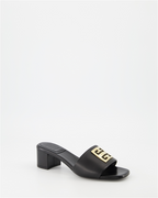 Chaussures ouvertes Mules 4G Givenchy Noir Femme