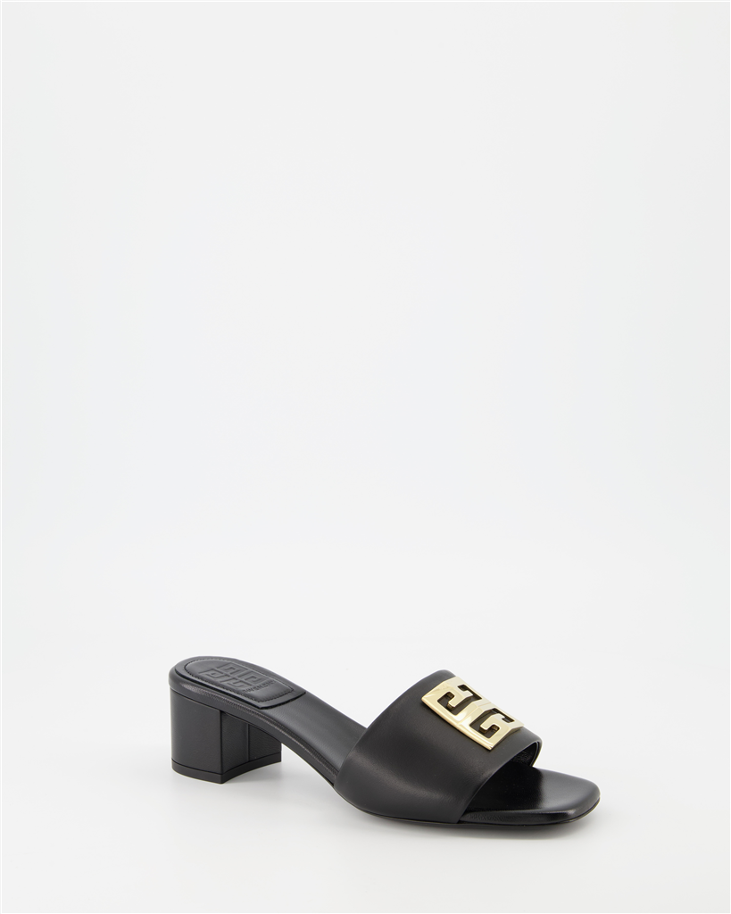 Chaussures ouvertes Mules 4G Givenchy Noir Femme