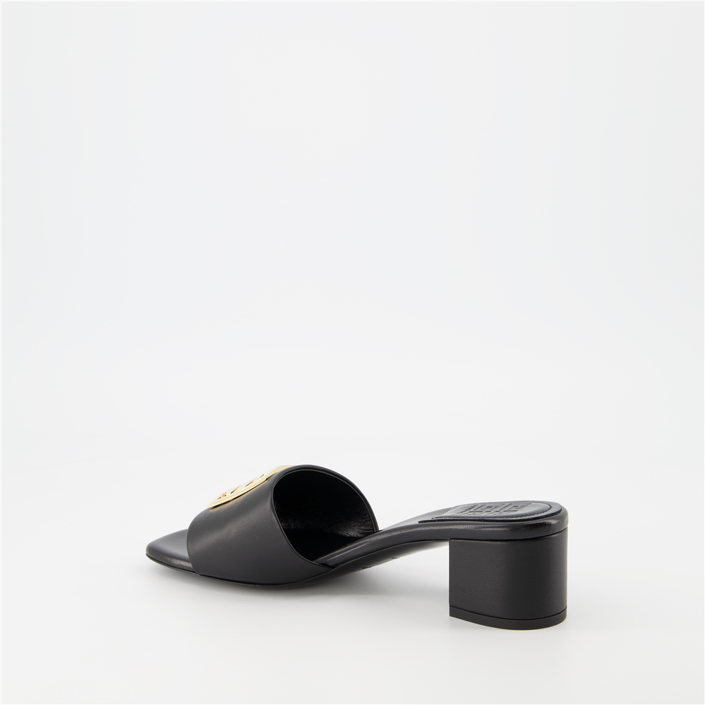 Chaussures ouvertes Mules 4G Givenchy Noir Femme