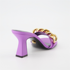 Zapatos abiertos Mules de Cadena Versace Morado Mujeres