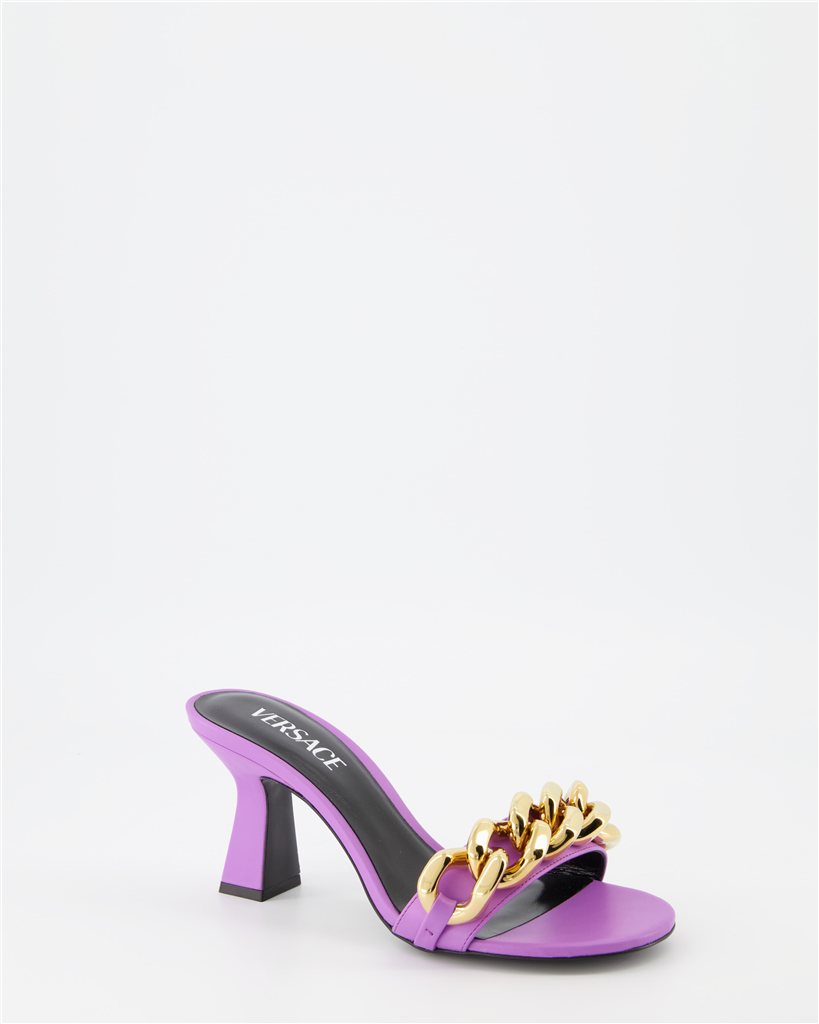 Chaussures ouvertes Mules Chain Versace Violet Femme