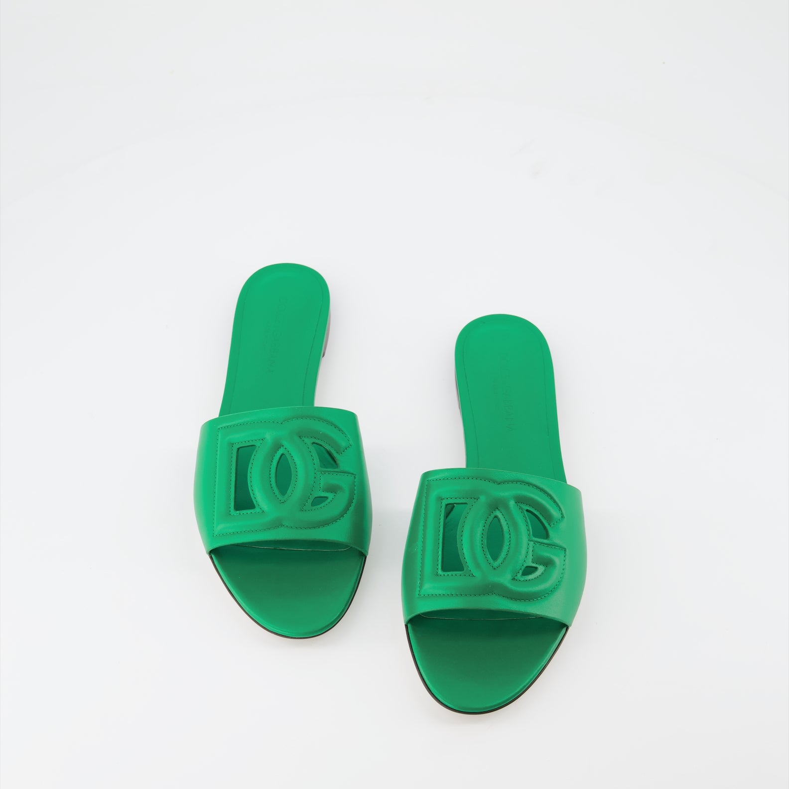 Chaussures ouvertes Mules DG Dolce & Gabbana Vert Femme