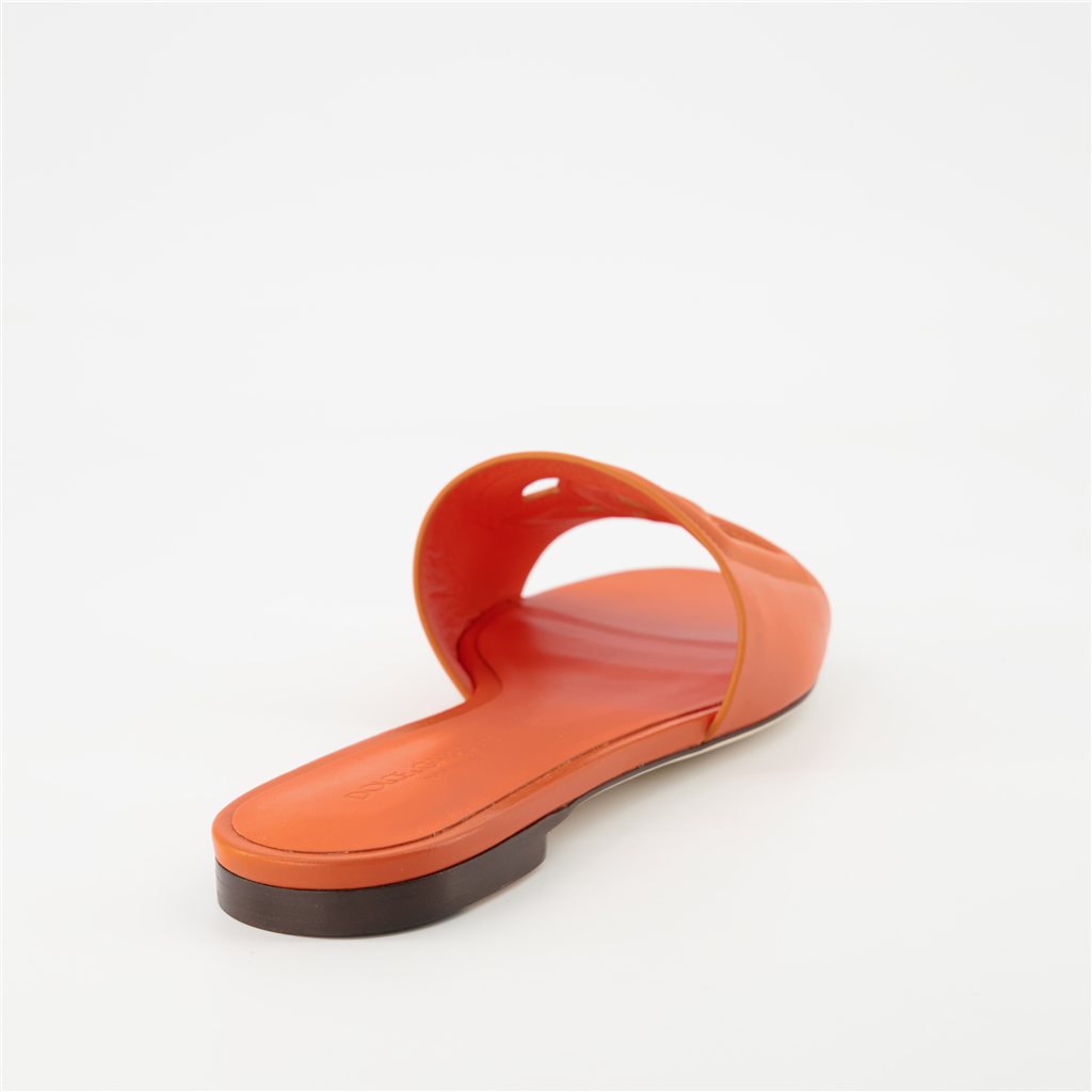 Chaussures ouvertes Mules DG Dolce & Gabbana Orange Femme