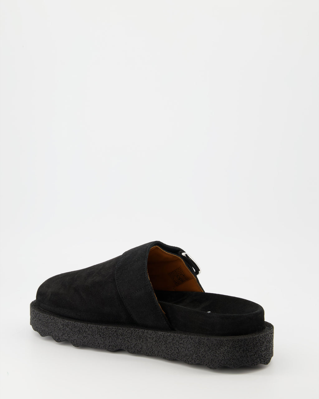 오픈 슈즈 Mules en daim Off-White 검은색 Homme