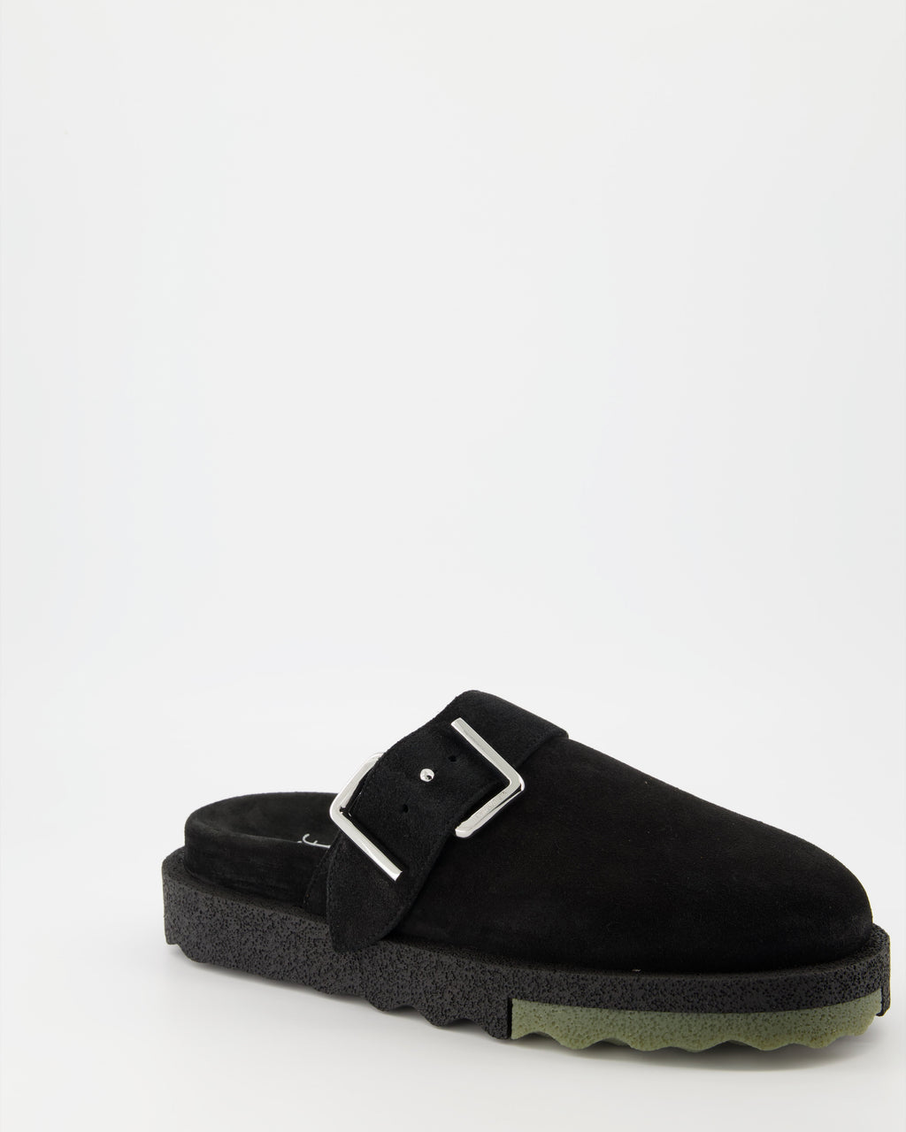 오픈 슈즈 Mules en daim Off-White 검은색 Homme