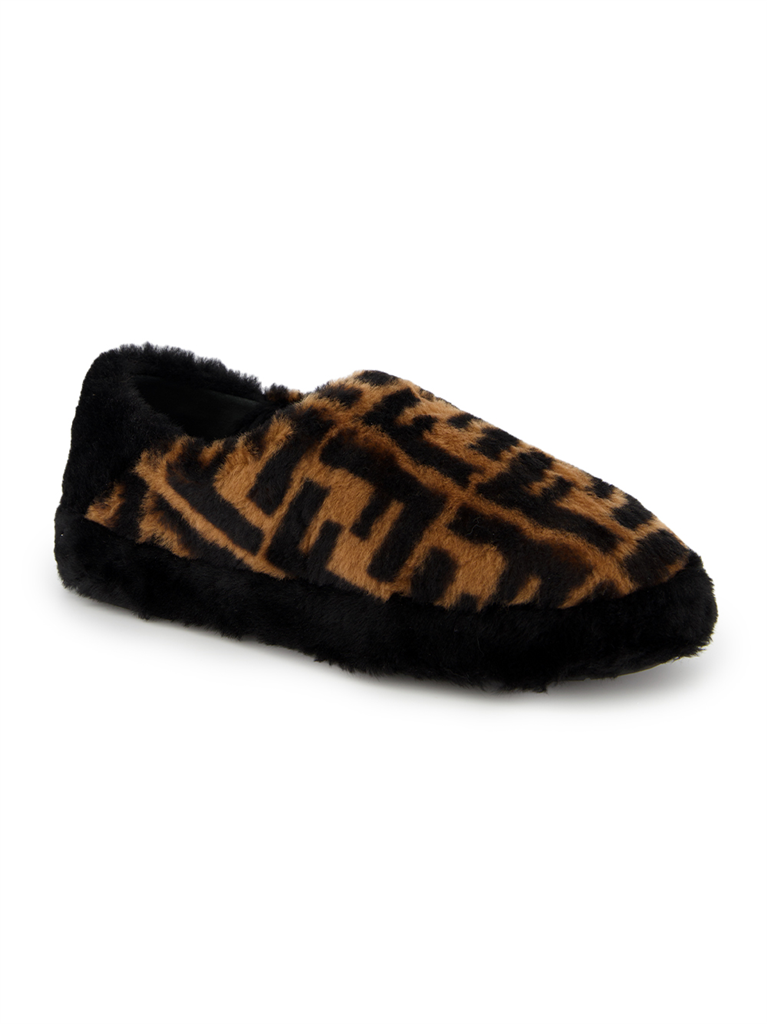 Ropa interior y homewear Mules FF Fendi Marrón Unisexo