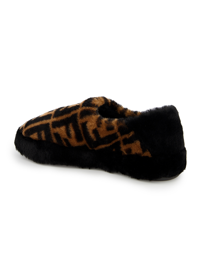 Ropa interior y homewear Mules FF Fendi Marrón Unisexo