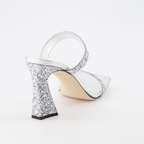 オープントゥシューズ フラミニアミュール Giuseppe Zanotti 銀 女性