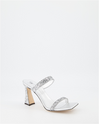 オープントゥシューズ フラミニアミュール Giuseppe Zanotti 銀 女性