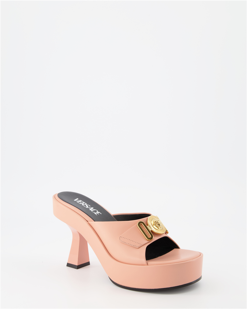 Zapatos abiertos Mules Medusa Biggie Versace Rosa Femme