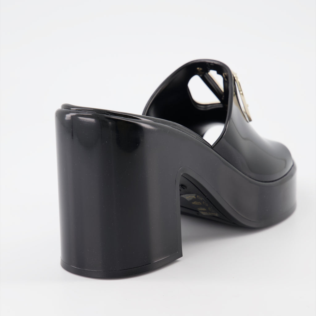 Zapatos abiertos Mules VLogo Valentino Garavani Negro Femme