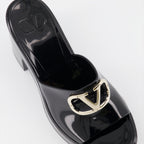 Zapatos abiertos Mules VLogo Valentino Garavani Negro Femme