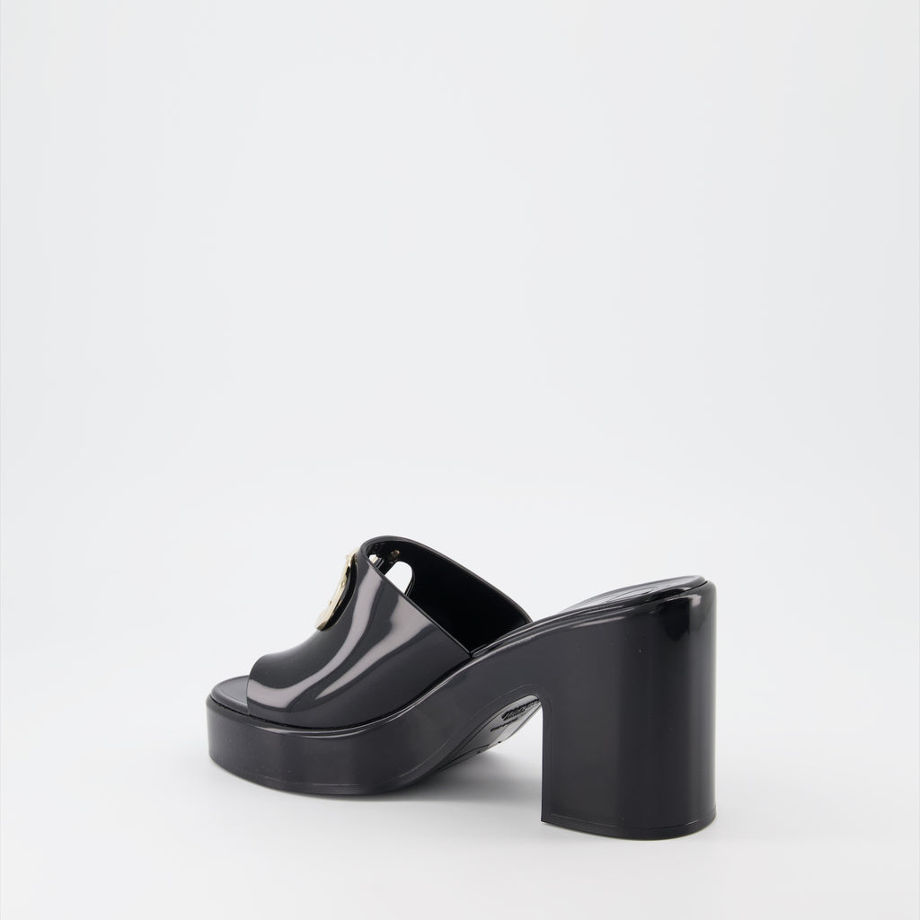 Zapatos abiertos Mules VLogo Valentino Garavani Negro Femme