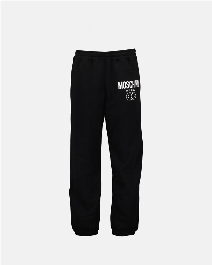 Pantalones Pantalon à logo Moschino Negro Homme